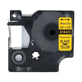 tasma-winylowa-do-dymo-rhino-18433-19mm-zolta-tasma-z-czanym-nadrukiem