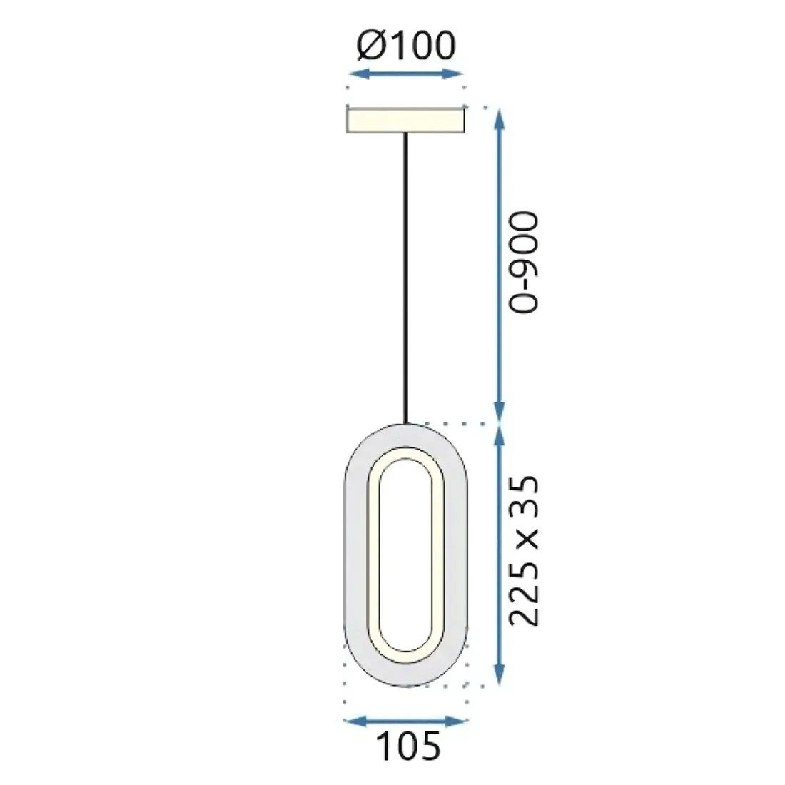 lampa-wiszaca-toolight-glamour-1-punkty-swiatla-zintegrowane-zrodlo-led-stan-nowy