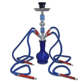fajka-wodna-shisha-44cm-z-czterema-wezami-4-weze-niebieska