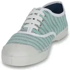 bensimon-trampki-damskie-sznurowane-w-paski-mietowe-36-j1a