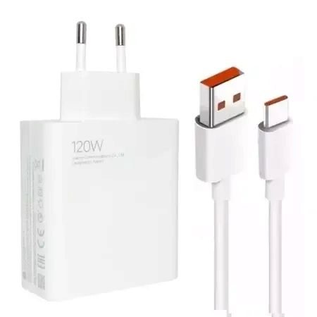 ŁADOWARKA DO XIAOMI Redmi SZYBKA SIECIOWA 120W KABEL W ZESTAWIE +OPAKOWANIE