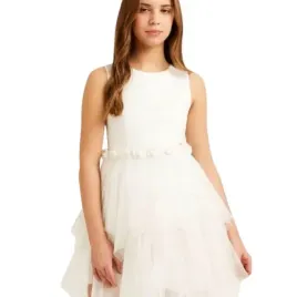 guess-biala-sukienka-rozkloszowana-z-tiulowa-spodnica-176-gxa