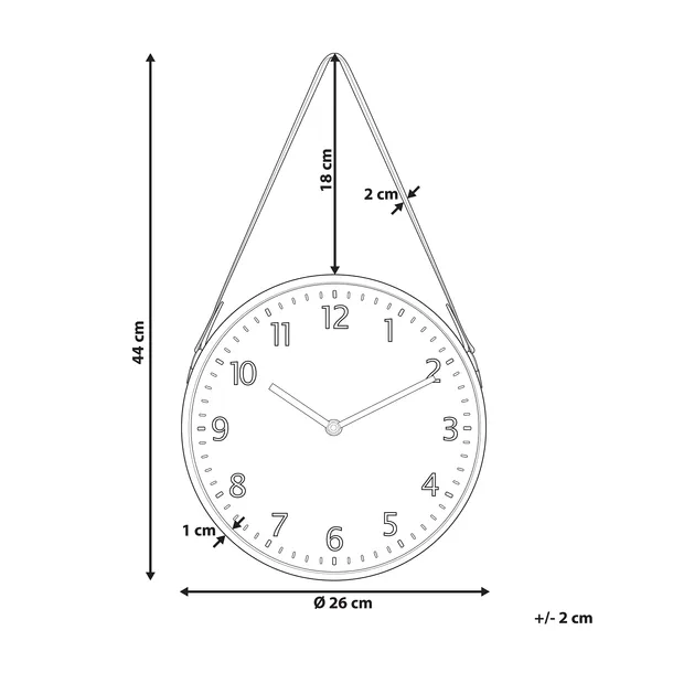 zegar-scienny-o-26-cm-brazowy-renens-stan-nowy