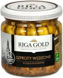 szproty-wedzone-w-oleju-roslinnym-riga-gold-185g