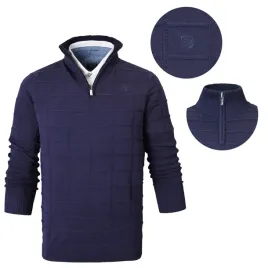 sweter-meski-z-rozpinanym-polgolfem-na-suwak-bawelna-granatowy-3xl-pako-jea