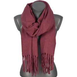 szalik-damski-klasyczny-cieply-gladki-design-z-fredzlami-rozowy