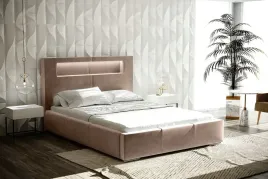 lozko-tapicerowane-sypialniane-milano-140x200-led-z-materacem