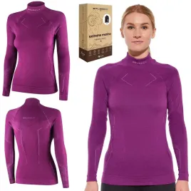 brubeck-bluza-damska-termoaktywna-welniana-bluzka-extreme-merino-m