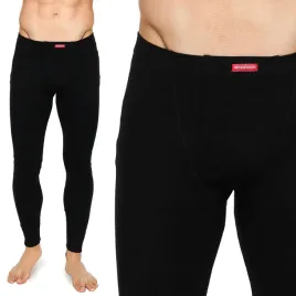 henderson-4862-kalesony-meskie-dopasowane-legginsy-100percent-bawelna-czarne-l