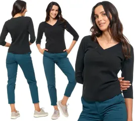 moraj-bluzka-damska-dekolt-serek-prazkowana-3xl