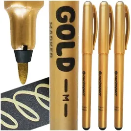 marker-pisak-flamaster-permanentny-niezmywalny-zloty-1mm-centropen-3-szt