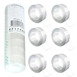 tasma-biurowa-q-connect-klejaca-18-mm-x-30-metrow-8-sztuk-6-opakowan