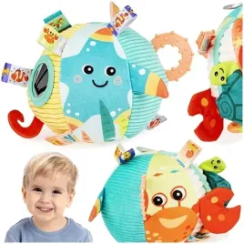 pilka-ocean-deluxe-materialowa-sensoryczna-gryzak-lusterko-jolly-baby