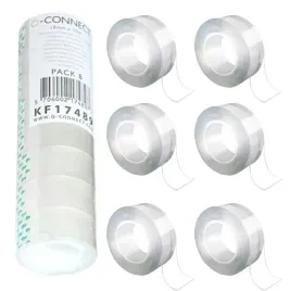 tasma-biurowa-q-connect-klejaca-18-mm-x-30-metrow-8-sztuk-6-opakowan
