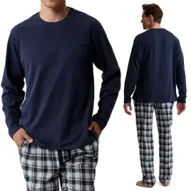 pizama-meska-dluga-100percent-bawelna-komplet-pizamowy-atlantic-nmp-393-xxl