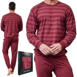 cornette-loose-pizama-meska-bawelniana-w-paski-dlugi-rekaw-117-320-xl