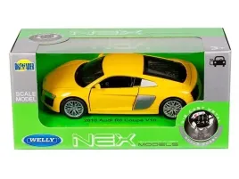 audi-r8-coupe-v10-2016-zolty-metalowy-samochod-kolekcjonerski-welly