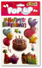 penmate-kolori-naklejki-metaliczne-happy-birthday-wypukle-3d-dla-dzieci