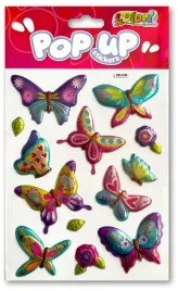penmate-kolori-naklejki-metaliczne-rainbow-butterflies-motylki-wypukle-3d