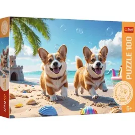 puzzle-100-elementow-psy-corgi-na-plazy-ukladanka-dla-dzieci-trefl-16536