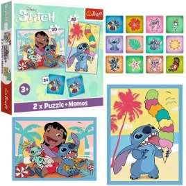puzzle-2w1-memos-lilo-and-stitch-wesoly-dzien-memory-ukladanka-93585-trefl