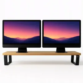 polka-pod-monitory-podstawka-debowa-drewno-i-metal-na-biurko-solidna-90-cm