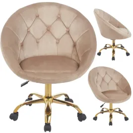 fotel-biurowy-obrotowy-krzeslo-na-kolkach-elegancki-welurowy-rundo-bezowy