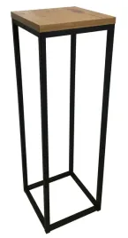 kwietnik-stojacy-metalowy-nowoczesny-loft-72cm-czarny-polka-debowa-na-kwiat