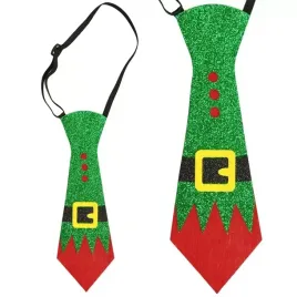 swiateczny-krawat-do-stroju-elf-skrzat-pomocnik-mikolaja-na-boze-narodzenie