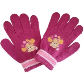 rekawiczki-dla-dziewczynki-na-jesien-zime-psi-patrol-sky-ciemny-roz