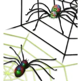 dekoracje-halloween-pajeczyna-220cm-z-pajakiem-zmieniajacym-kolor-ozdoba