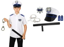 stroj-policjanta-czapka-palka-tonfa-kajdanki-metalowe-odznaka