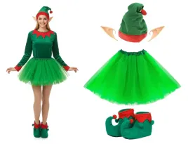 stroj-elf-kostium-elfka-dziewczynki-damski-spodniczka-czapka-uszy-buty