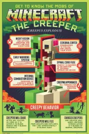 plakat-61-x-915-cm-minecraft-the-creeper