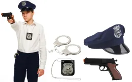 stroj-policjanta-usa-special-police-czapka-pistolet-kajdanki-odznaka