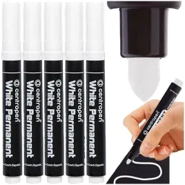 marker-pisak-flamaster-permanenty-okragly-2-5mm-bialy-centropen-5-szt