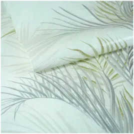 tapeta-z-motywem-lisci-palmy-3d-srebrne-i-zlote-liscie-zmywalna-flizelina