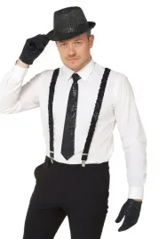 stroj-disco-czarny-kapelusz-cekinowy-szelki-krawat-rekawiczki