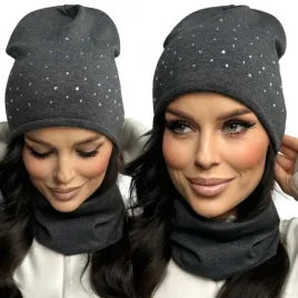 komplet-damski-czapka-komin-wiosna-jesien-cienki-lekki-wygodny-sport-grafit