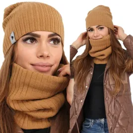 komplet-damski-cieply-czapka-beanie-komin-tuba-duzy-zestaw-karmelowy-2204