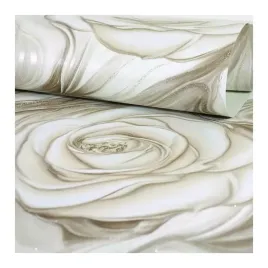 tapeta-efektowne-roze-3d-brazowe-biale-brokat-zmywalna-winylowa-do-mycia