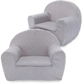 fotel-dla-dziecka-fotelik-pluszowy-pufa-jasny-szary-w-kropki-minky-bobas