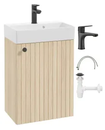szafka-lazienkowa-wiszaca-z-umywalka-i-czarna-bateria-dab-vicenza-50x70cm