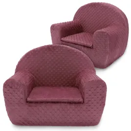 fotel-dla-dziecka-fotelik-pluszowy-pufa-rozowy-w-kropki-tkanina-minky-bobas