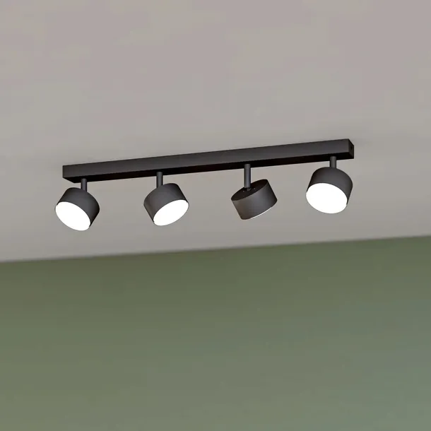 lampa-sufitowa-szyna-4x-gx53-spot-reflektor-oprawa-ruchoma-czarna-60cm-stan-opakowania-oryginalne