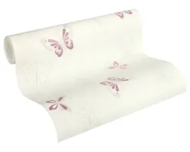 tapeta-dla-dziewczynki-rozowe-motylki-do-pokoju-dzieciecego