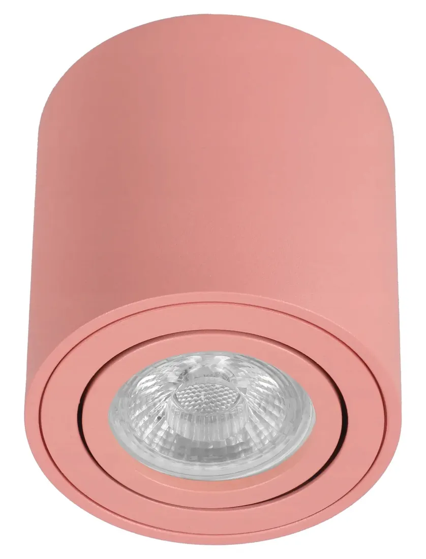 oprawa-natynkowa-halogenowa-tuba-gu10-led-spot-kinkiet-sufitowa-rozowa-stan-nowy