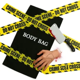 dekoracja-halloween-scena-zbrodni-crime-sceen-tasak-raczka-tasma-body-bag