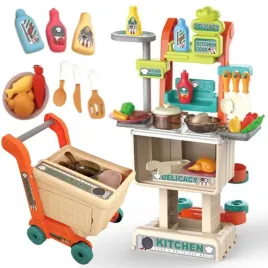 zestaw-kuchnia-dla-dzieci-wozek-na-zakupy-do-zabawy-w-sklep-z-garnkami-i-produktami