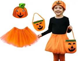 stroj-dyni-kapelusz-dynia-spodniczka-torebka-3-9lat-bal-jesien-halloween